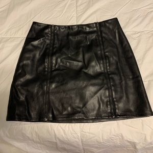 Kendall and Kylie leather mini skirt